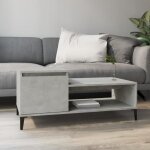 821136 vidaxl table basse gris bton 100x50x45 cm bois d'ingnierie