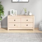 821774 vidaxl armoire latrale 100x40x54 cm bois de pin massif