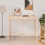 822157 vidaxl table de bar 140x80x110 cm bois massif de pin