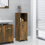 825837 vidaxl armoire de bain chne fum 30x30x95 cm bois d'ingnierie