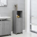 825838 vidaxl armoire de bain sonoma gris 30x30x95 cm bois d'ing�nierie
