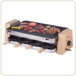 8388 wood 8 raclette / grill 8 personnes 2 fonctions en 1 seul appareil rev�tement anti - adh�sif accessoires ...