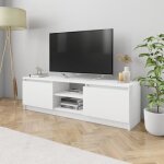 846tendances meuble tv blanc 120x30x355 cm agglom�r� top meuble new 2021 - table basse banc tv meuble ...