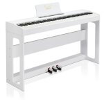 88 touches standard marteau clavier sans couverture sans banc de piano blancpour tous les niveaux dexprience ...