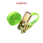 8m - sangle de chargement durable et résistante à la tension verte attache de bagages ceinture à cliquet ... 8m - sangle de chargement durable et résistante à la tension verte attache de bagages ceinture à cliquet ...