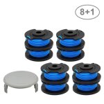 8pcs bobines de rechange pour coupe - bordure avec capuchon de bobine compatible pour ryobi 18 v 24 v ... 8pcs bobines de rechange pour coupe - bordure avec capuchon de bobine compatible pour ryobi 18 v 24 v ...