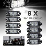 8pcs indicateurs led lat�rales feux de gabarit position d�clairage avant arri�re c�t� lampe 12 v 24 v ...