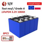 8pcs lifepo4 batterie 3. 2v 100ah