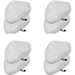 8pcs lingettes microfibres pour balai vapeur h2o mop serpill�res de rechange pour nettoyeur vapeur triangulair ...