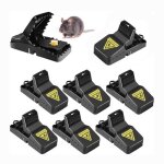 8pcs piege a souris clips de piege a rat r�utilisables clips de piege a souris avec bo�te � app�ts pour ...