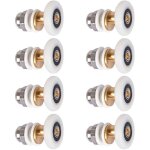8pcs roulette porte doucheroulettes porte coulissante cabine douche porte poulies roue rechange pour ...