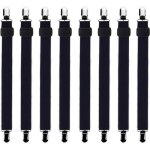 Sangles lastiques de soutien - non spcifi - 8pcs - rglables de 25cm  70cm - couleur noir - fixation ...