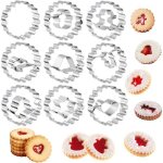 9 emporte piece patisserie noel moule à biscuit noel en acier inoxydable pour linzer biscuits patisserie ... 9 emporte piece patisserie noel moule à biscuit noel en acier inoxydable pour linzer biscuits patisserie ...