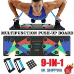 9 in 1 support de push - up appareil musculation pliable multifonction planche  traction amovible fitness ...