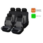 Housses de si�ges gris - noir pour peugeot 307 308 407 206 207 - fabric - universel - lavable - respirant ...