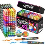 90 feutres acryliques � base deau pour pierre bois galets papier tissu verre plastique