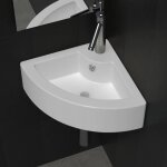 9056new2022 home vasque  poser - lave main angle blanc en cramique lavabo avec trou de trop - plein ...