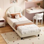 90x190 cm lit enfantlit simplelit pour enfant avec sommier � lattes lit princesse lit pour enfant rembourr�bei ...