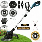980w debroussailleuse electrique sans fil 14800rpm r�glable � 100 - 140cm coupe - bordures brushless ...
