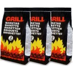 9kg de charbon de bois pour bbq - 3x sac de 3kg briquettes  barbecue - braises longue dure - grill ...