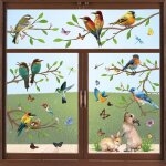 9pcs autocollants statiques oiseaux pour fentre bricolage film electrostatique vitre dcoration chambre ...