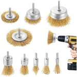 9pieces brosse metallique pour perceuse métallique meuleuse circulaire avec kit de brosse à tige 1 / ... 9pieces brosse metallique pour perceuse métallique meuleuse circulaire avec kit de brosse à tige 1 / ...