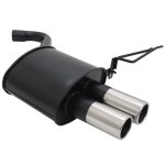 A3932e76 pot silencieux echappement acier pour bmw serie 3 berline - break de type e90 - e91 de 2008 ...