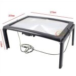 Loupe de lecture a4 pleine page grandes mains libres lumi�re magnifier led