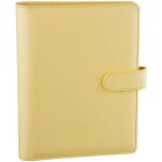 A5 - jaune - classeur a5 en cuir pu à 6 anneaux couverture pour papier de remplissage a5 licence personnelle ... A5 - jaune - classeur a5 en cuir pu à 6 anneaux couverture pour papier de remplissage a5 licence personnelle ...