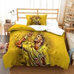 A89 parure de lit neymar luxe imprim�e en 3d housse de couette neymar star du football de la coupe du ...