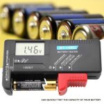 Aa - aaa - c - d - 9v - 1. 5v pile bouton universel volt testeur vrificateur bt - 168d