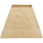 Abat - jour - carr� - cannage rotin naturel - 41 cm diam�tre - int�rieur