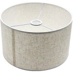 Abat - jour cylindrique en lin pour lampe de table lampadaire chevet et suspension - 26 x 26 x 19cm lin ...