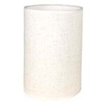 Abat - jour cylindrique tissu en lin fait � la main pour lampe de table suspension lampadaire (blanc