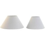 Abat - jour - home esprit - lin m�tal - 45 x 45 x 21 cm - multicolore - lot de 2