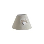Abat - jour lampe de chevet avec coeur - aubry gaspard - contemporain - design - tissu