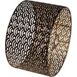 Abat - jour en m�tal vintage - zgeer - noir laiton / or - 30x30x18 cm - motif g�om�trique ajour� - compatible ...