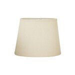 Abat - jour ovale en aspect lin 20xh15cm ostaria