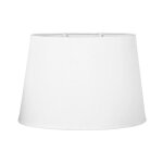 Abat - jour - blanc - ovale - texture tissu - 31cm diam�tre - pour lampe - salon - chambre