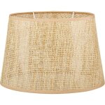 Abat - jour - ovale - rotin / cannage - naturel - 31cm diam�tre - pour lampe - salon - chambre