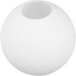 Abat - jour sph�rique en verre d�poli - zgeer - 80 mm de diam�tre - blanc laiteux - compatible suspensions ...