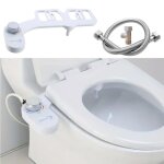 Abattant wc avec bidet manuel eau chaude et froide lavage arri�re et frontal installation facile