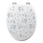 Abattant de wc bleu 47x37 cm