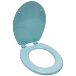 Abattant wc - arvix - universel - bois compress hdf - vert - charnires en plastique