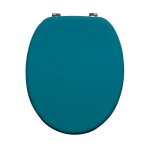 Abattant wc bois moul� bleu