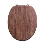 Abattant wc bois moul� imitation ch�ne