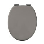 Abattant wc bois moul� taupe