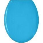 Abattant wc color bleu uni - home bain - polypropylne - rsistant - facile dentretien