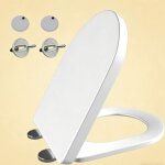 Abattant de wc - dayplus - en forme de d - abaissement automatique silencieux - antibact�rien - ouverture ...