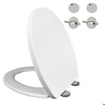 Abattant wc - dayplus - lunette wc standard ovale - fermeture en douceur - d�clipsable - charni�re r�glable ...